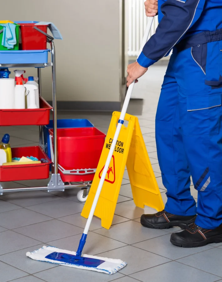 cleaning in the office
